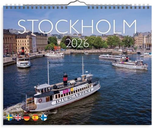 Burde Wandkalender Stockholm 2026  burde.com