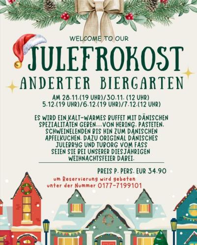 Julefrokost © Anderter Biergarten und Gaststätte