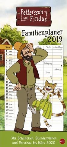 Pettersson und Findus Familienkalender 2019 - Heye Verlag