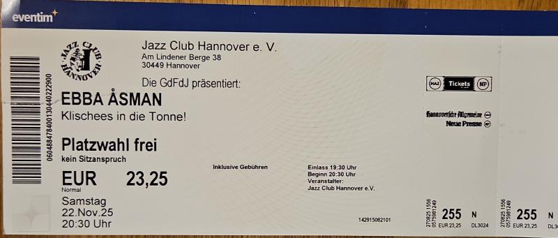 Konzert Ebba Åsmann © Wolfgang Sander 2025