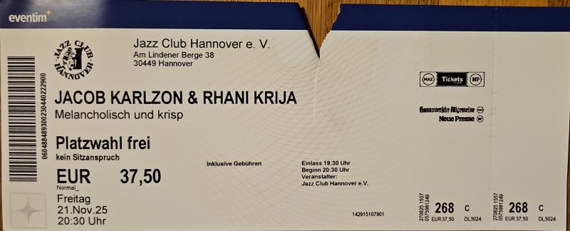 Jacob Karlzon - Rhani Krija © Wolfgang Sander 2025