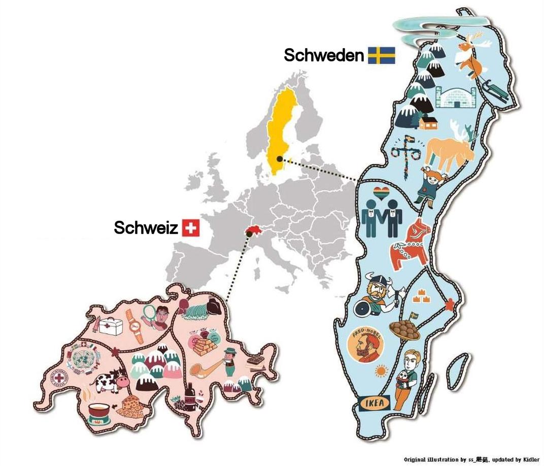 Schweden - Schweiz  Kidler