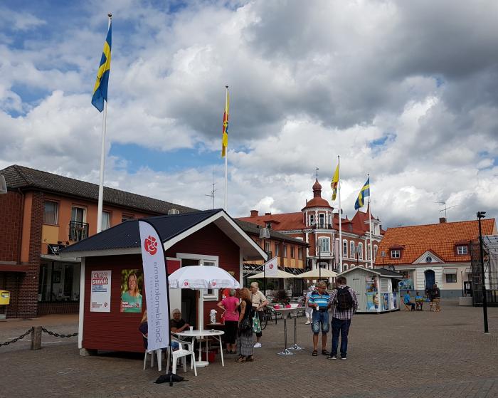 Wahlbuden in Slvesborg  Wolfgang Sander 2018